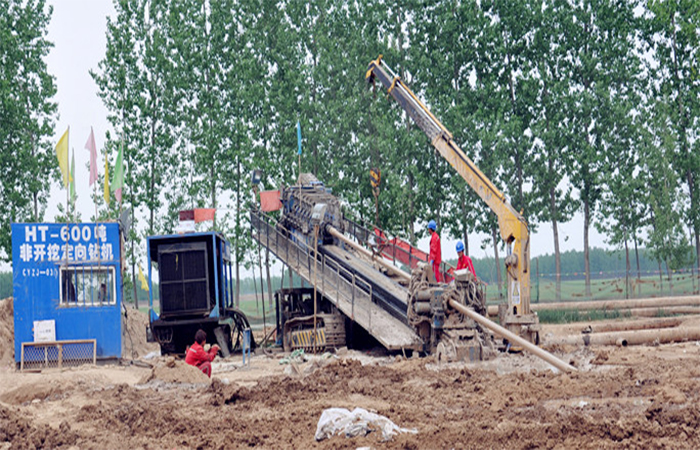 Установка ГНБ GD6000-LS на проекте пересечения газопровода в городе Кайфэн провинции Хэнань